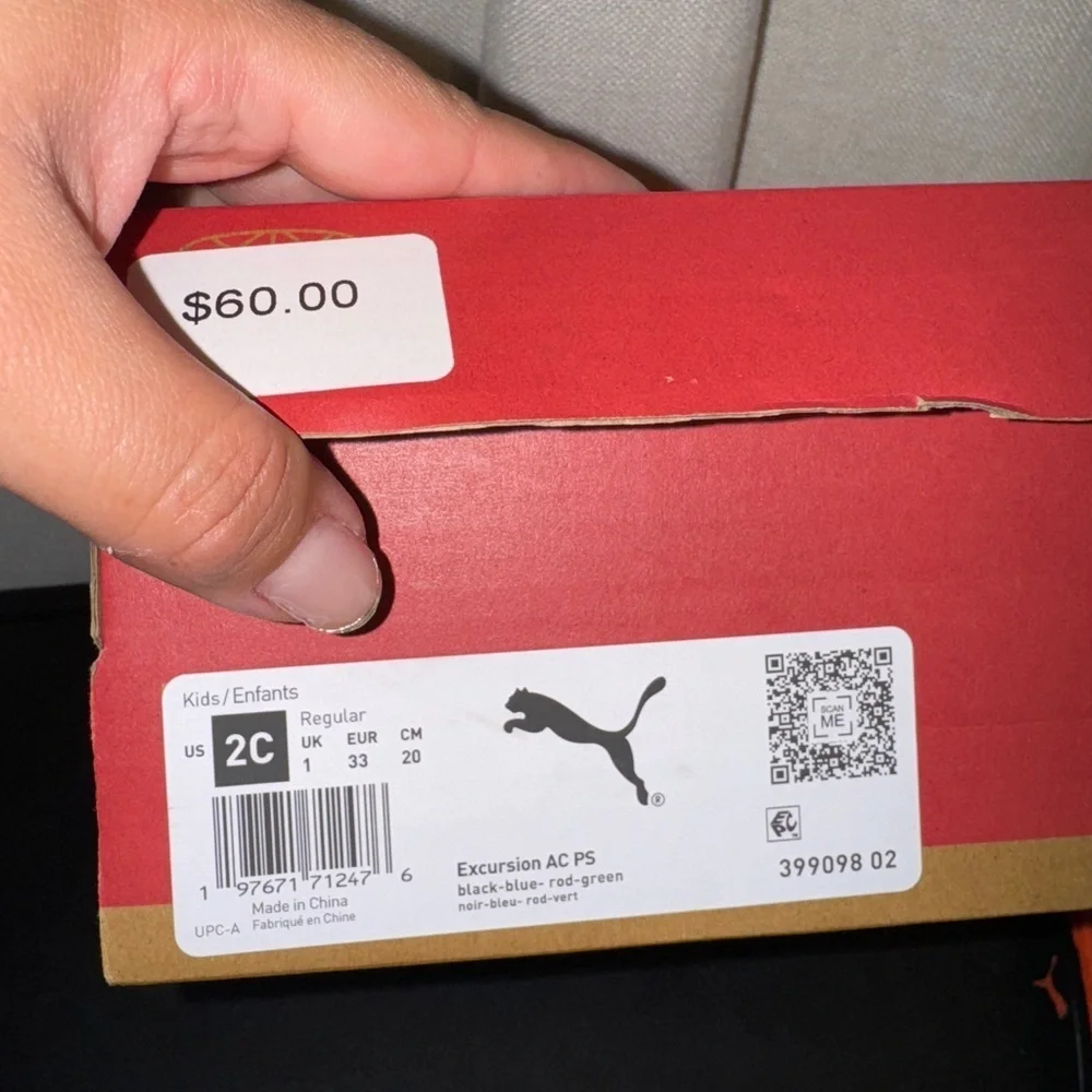 Puma Boy Shoes Sz 2c